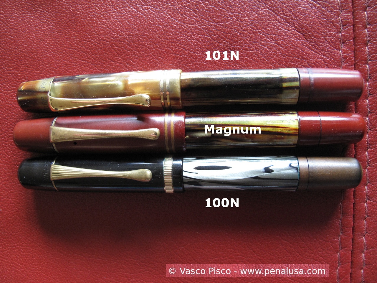 Pelikan 101N, Magnum and 100N comparison