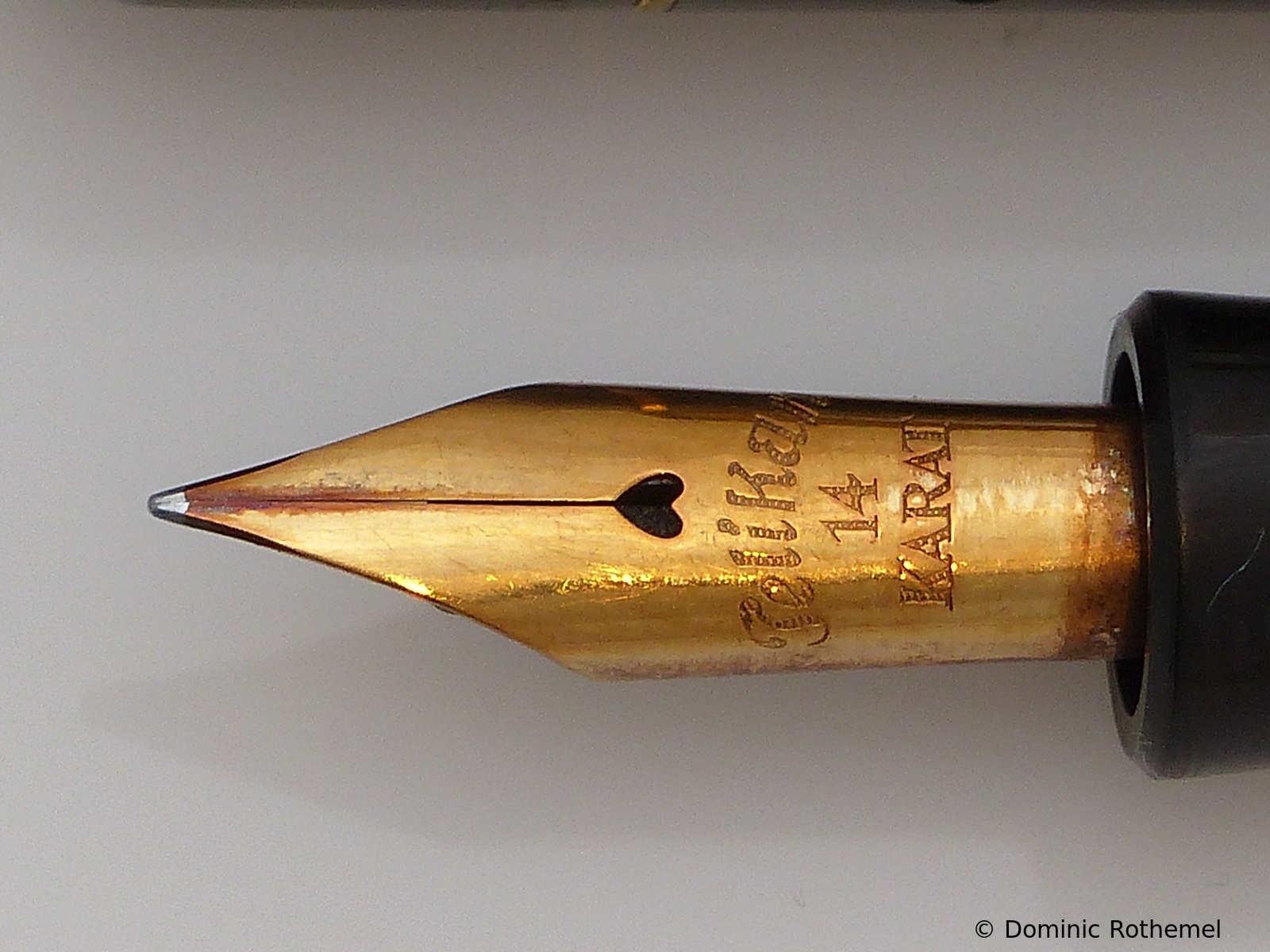 Heart hole nib without nib size imprint