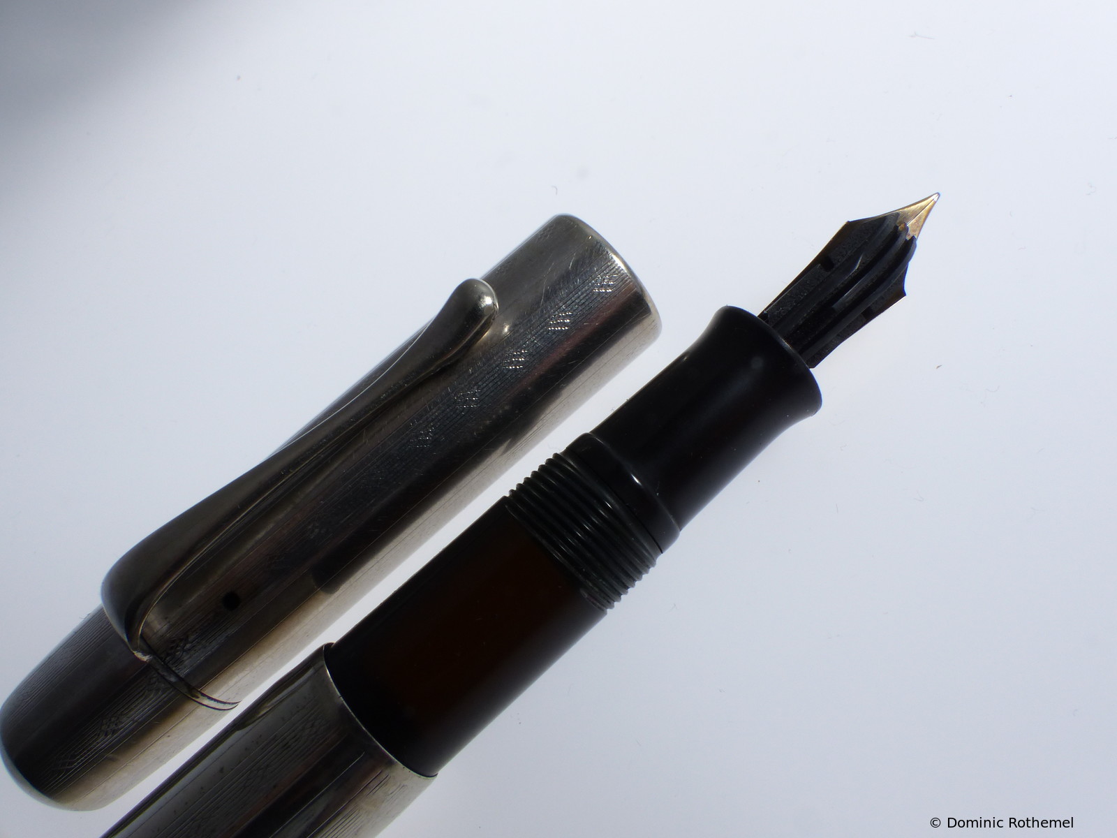 Pelikan 101N White gold doublé 
