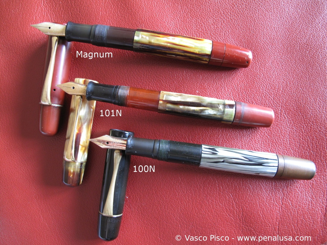 Pelikan Magnum und 101N/100N Seite an Seite