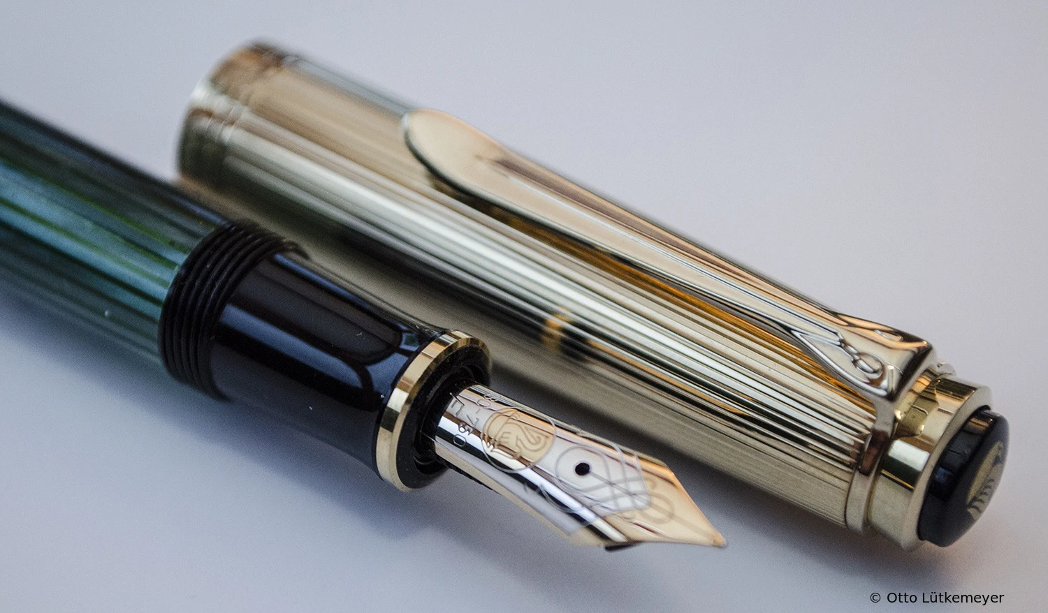 Pelikan M650 Green-striped/Vermeil
