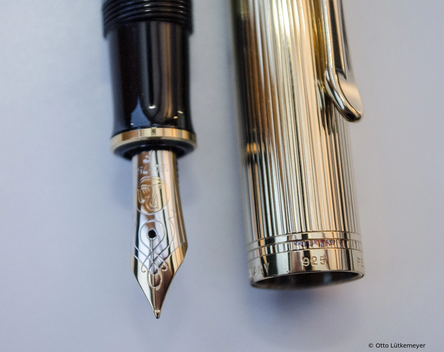 Pelikan M650 Green-striped/Vermeil
