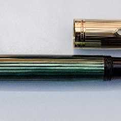 Pelikan M650 Grün-Gestreift/Vermeil
