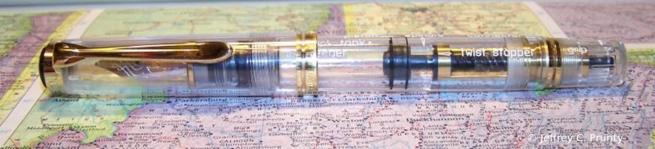 Pelikan M800 Demonstrator English etchings
