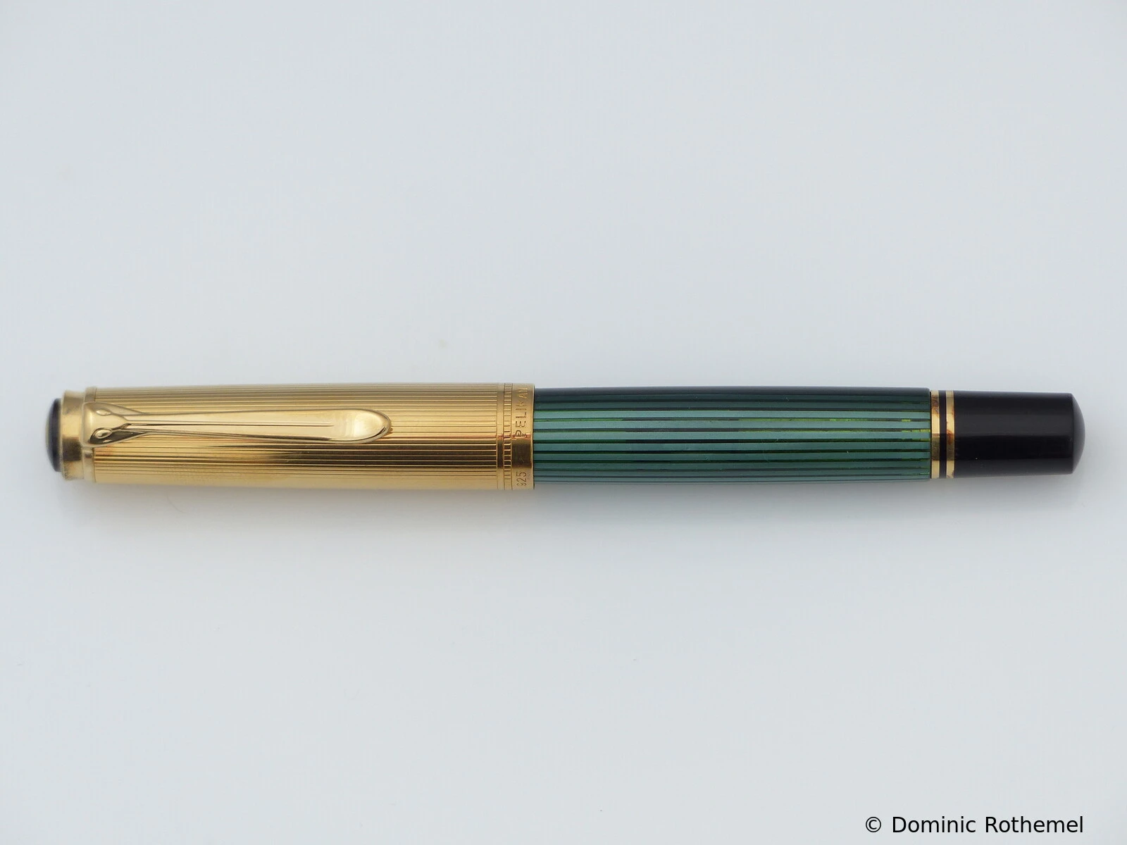 Pelikan M850 Grün-Gestreift/Vermeil
