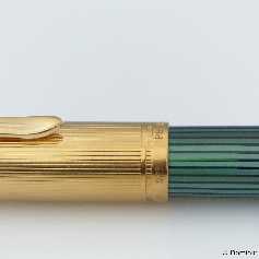 Pelikan M850 Grün-Gestreift/Vermeil
