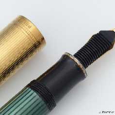 Pelikan M850 Grün-Gestreift/Vermeil
