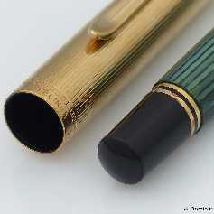 Pelikan M850 Grün-Gestreift/Vermeil
