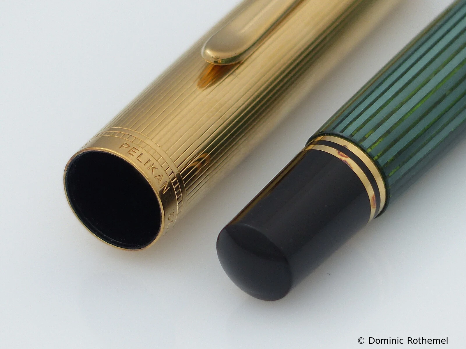 Pelikan M850 Grün-Gestreift/Vermeil
