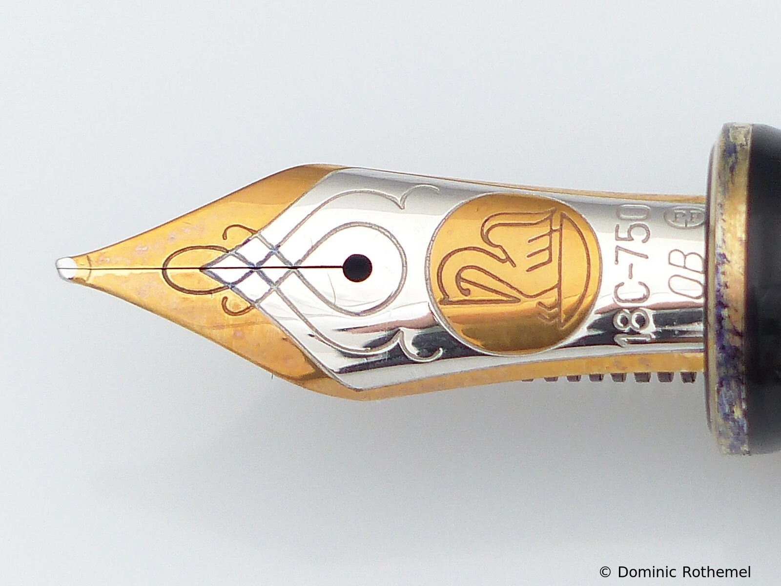 Pelikan M850 Grün-Gestreift/Vermeil
