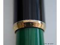 
A major distinction between Pelikan and Merz & Krell production at the model 120 is the tapered cap ring.