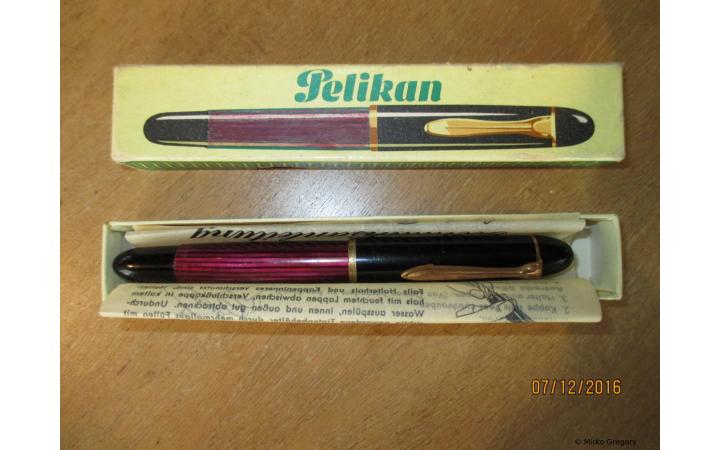 Fake Pelikan 140 red-striped with box